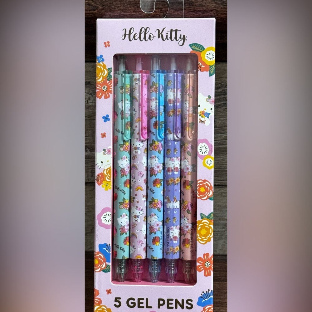 Super Cute 🥰 Hello Kitty Gel Pens 5 Pack - NEW